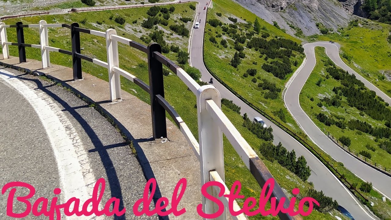 Descenso del Passo del Stelvio hacia Bormio🇮🇹 ,Stelvio Pass⤵️