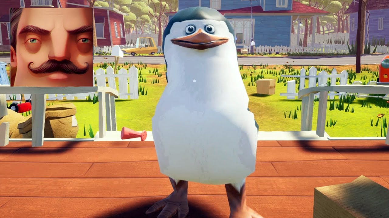 Hello Neighbor - My New Neighbor Penguins of Madagascar Skipper Act 1 Gameplay Walkthrough