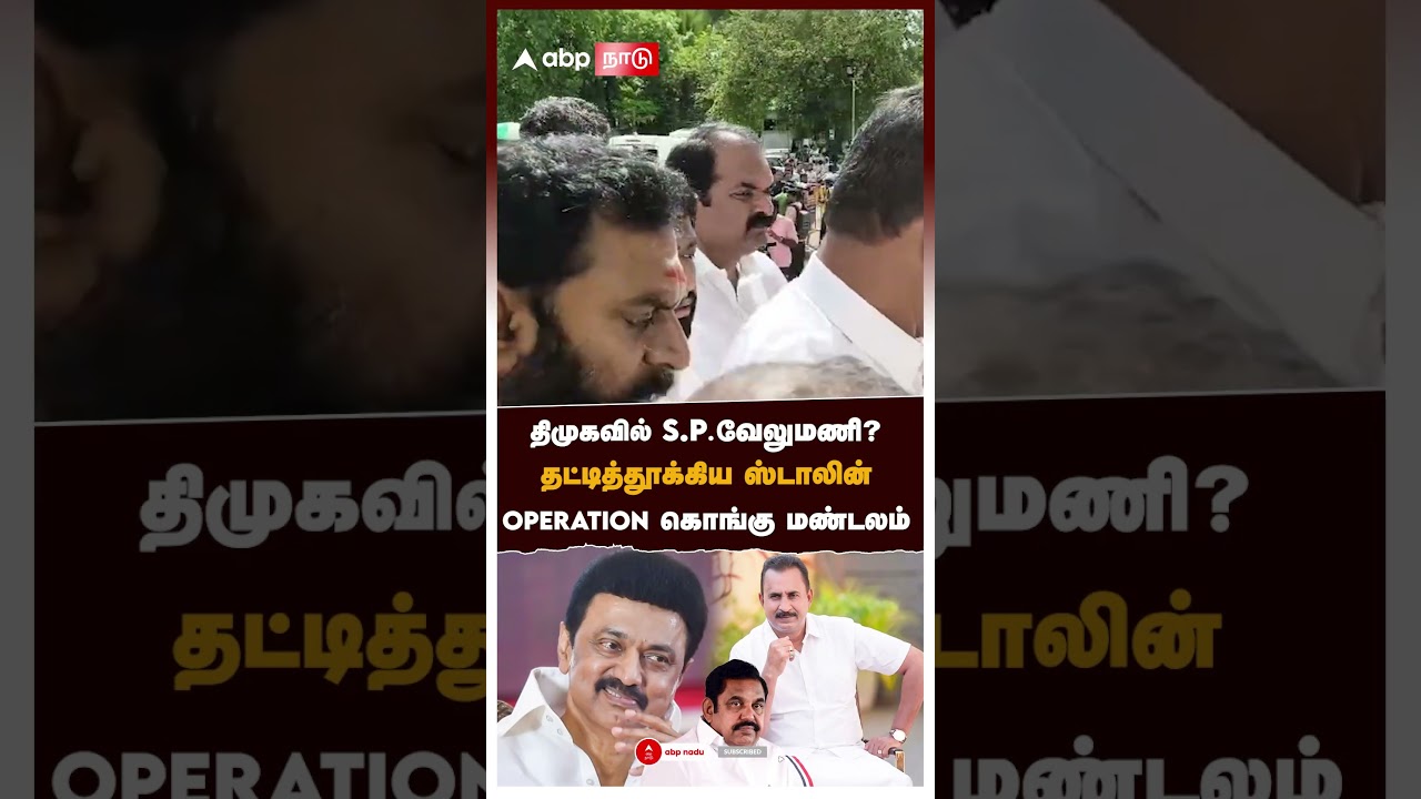 திமுகவில் SP வேலுமணி! தட்டித்தூக்கிய ஸ்டாலின்! ஆபரேஷன் கொங்கு மண்டலம் | SP Velumani Joins DMK?