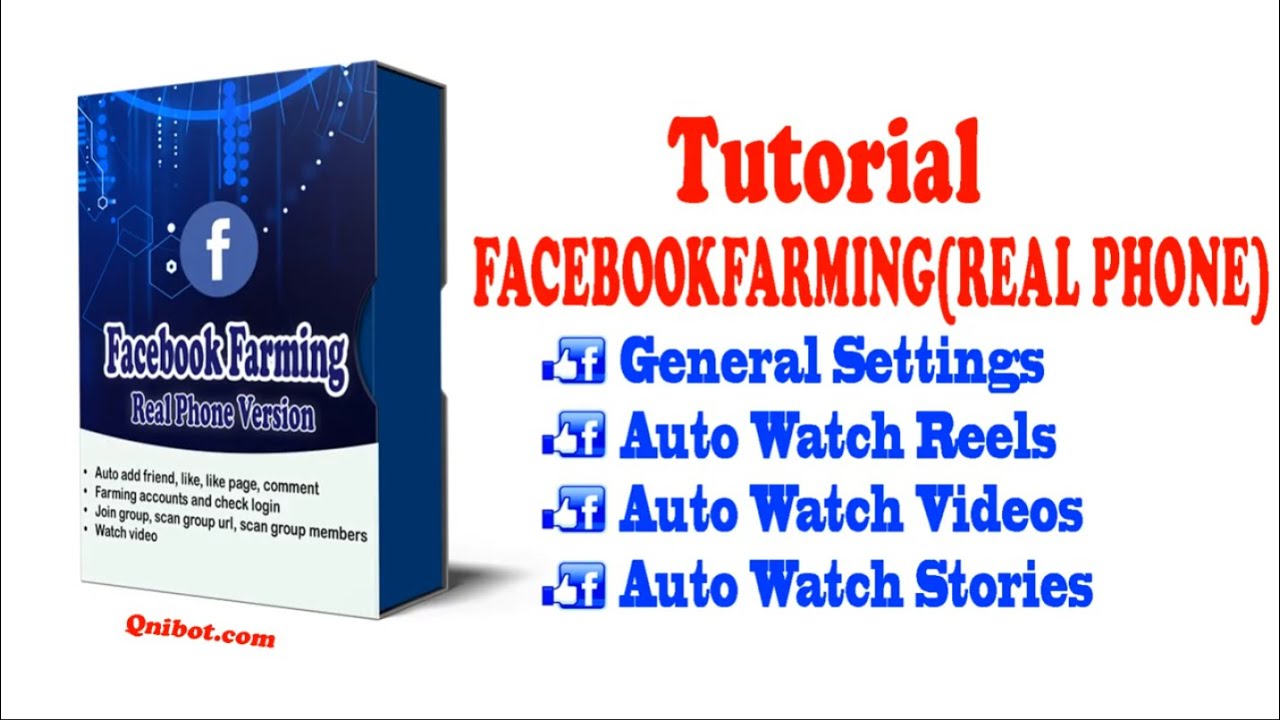 Facebook phone farm automation software - General Settings - Watch Reels/Videos/Stories