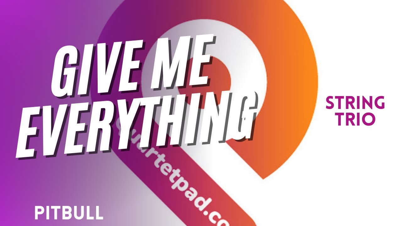 Give Me Everything (Pitbull) from BRIDGERTON for String Trio | SHEET MUSIC
