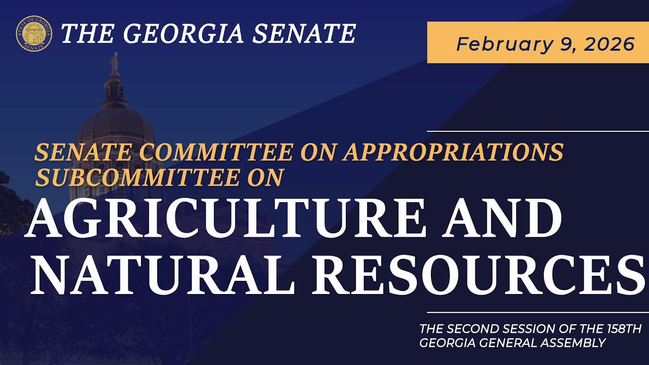 02/09/2026 Senate Committee on Appropriations Subcommittee on Agriculture & Natural Resources