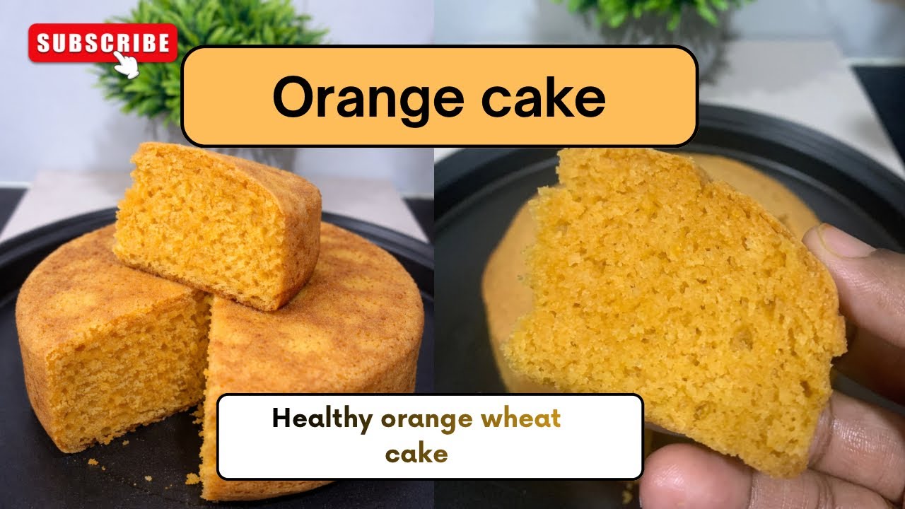 Orange cake | Healthy orange wheat cake🍊🥮 @CookingwithhumairaM 
