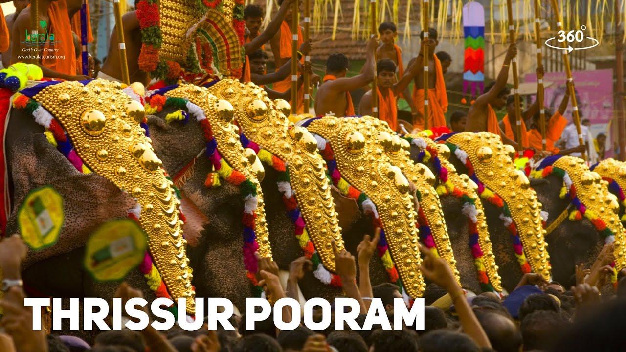 Thrissur Pooram - A Feast for the Eyes |  360° Experience | Temple Festivals | Kerala Tourism