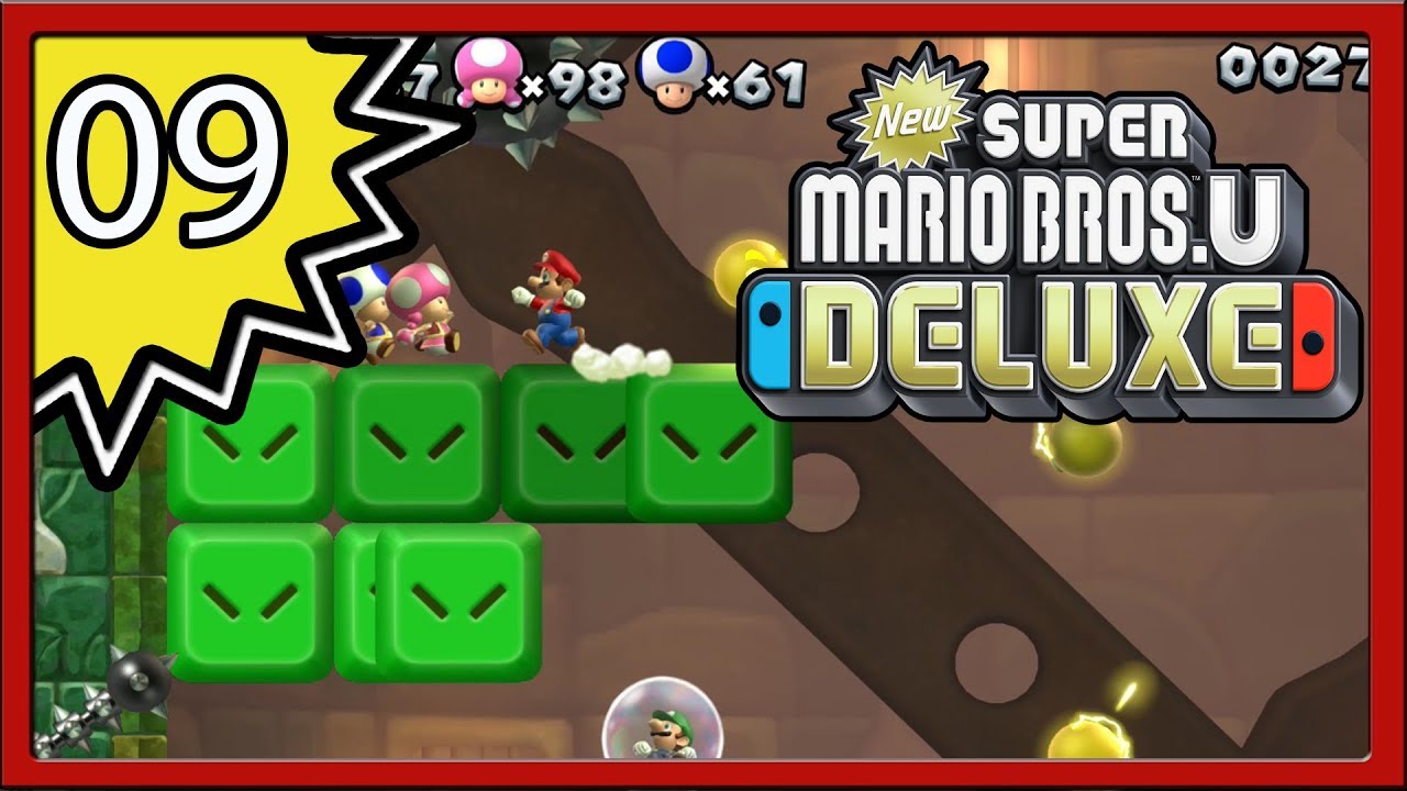 Новая игра Super Mario Bros. U Deluxe — часть 9 (4 игрока)