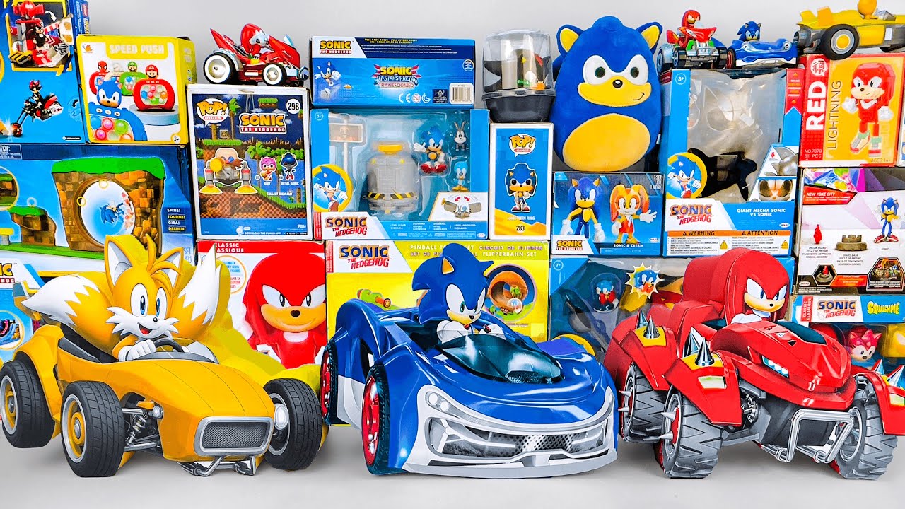 Sonic the Hedgehog toy collection unboxing 🌀 Sonic, Knuckles, Tails on Cars