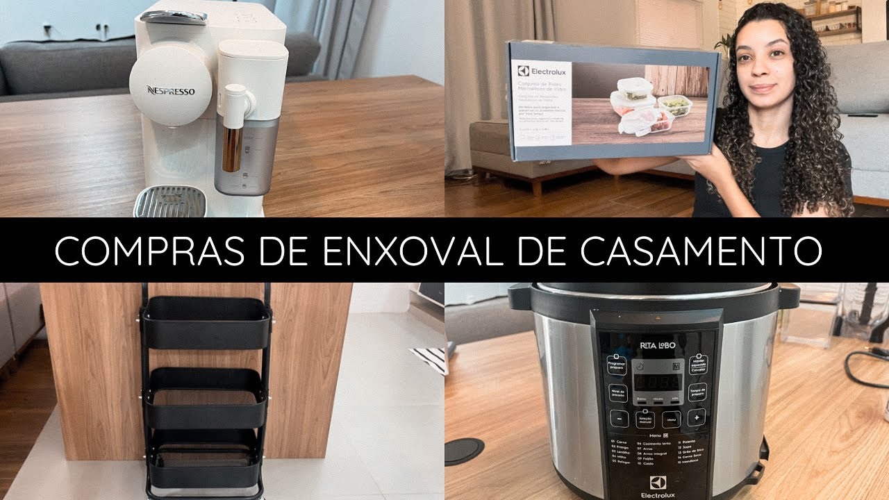 ENXOVAL DE CASA NOVA - Panela de pressão elétrica  | Carrinho auxiliador | Cafeteira altíssima one