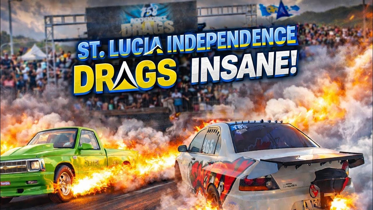 758 Independence Drags 2026 🇱🇨🔥 The CRAZIEST Drag Racing Event in Saint Lucia!