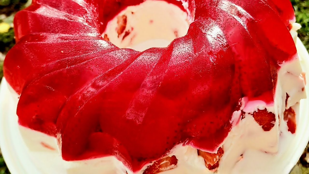 Panna Cotta gyümölcszselé koszorúval 🍓- cukormentes