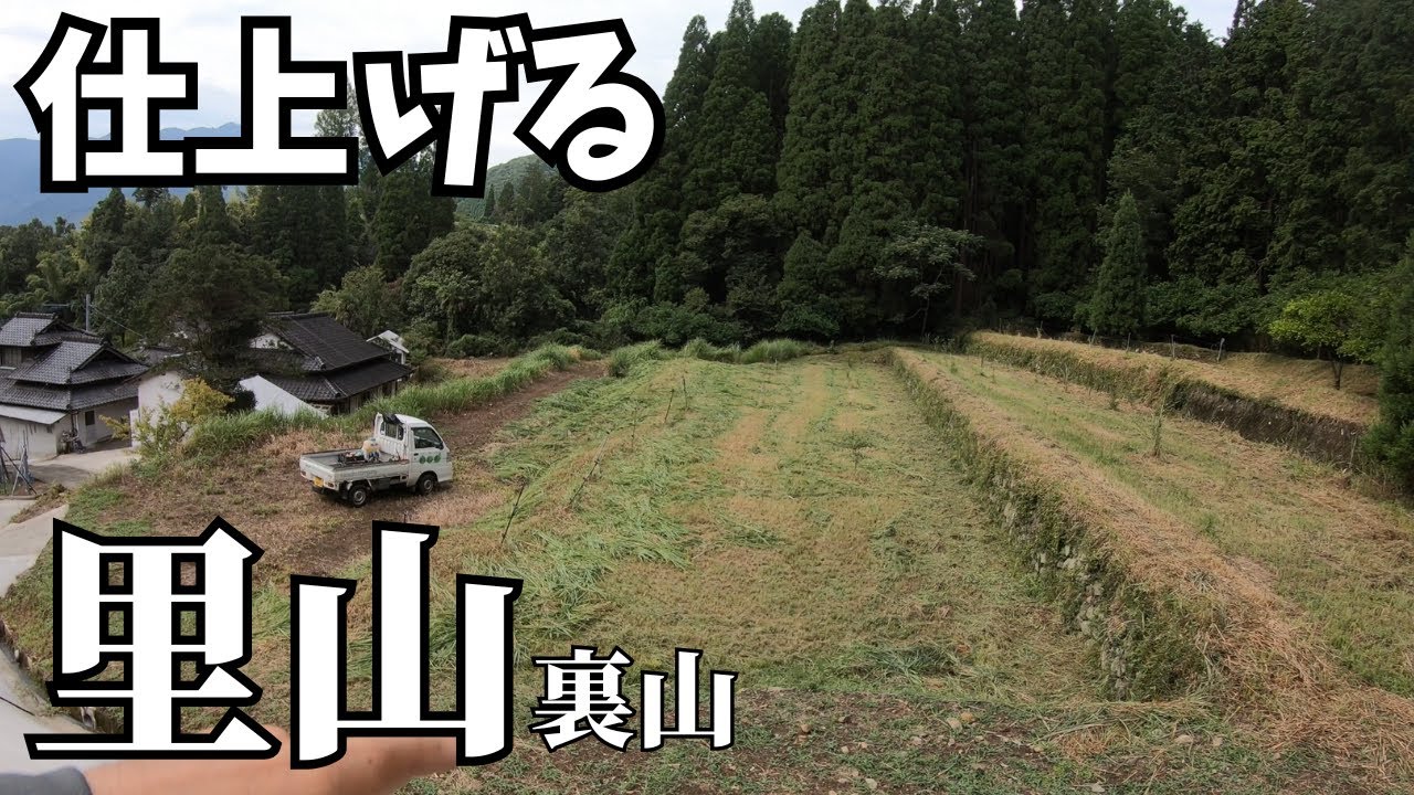 裏山のカボス畑と山椒畑をお盆までに仕上げる