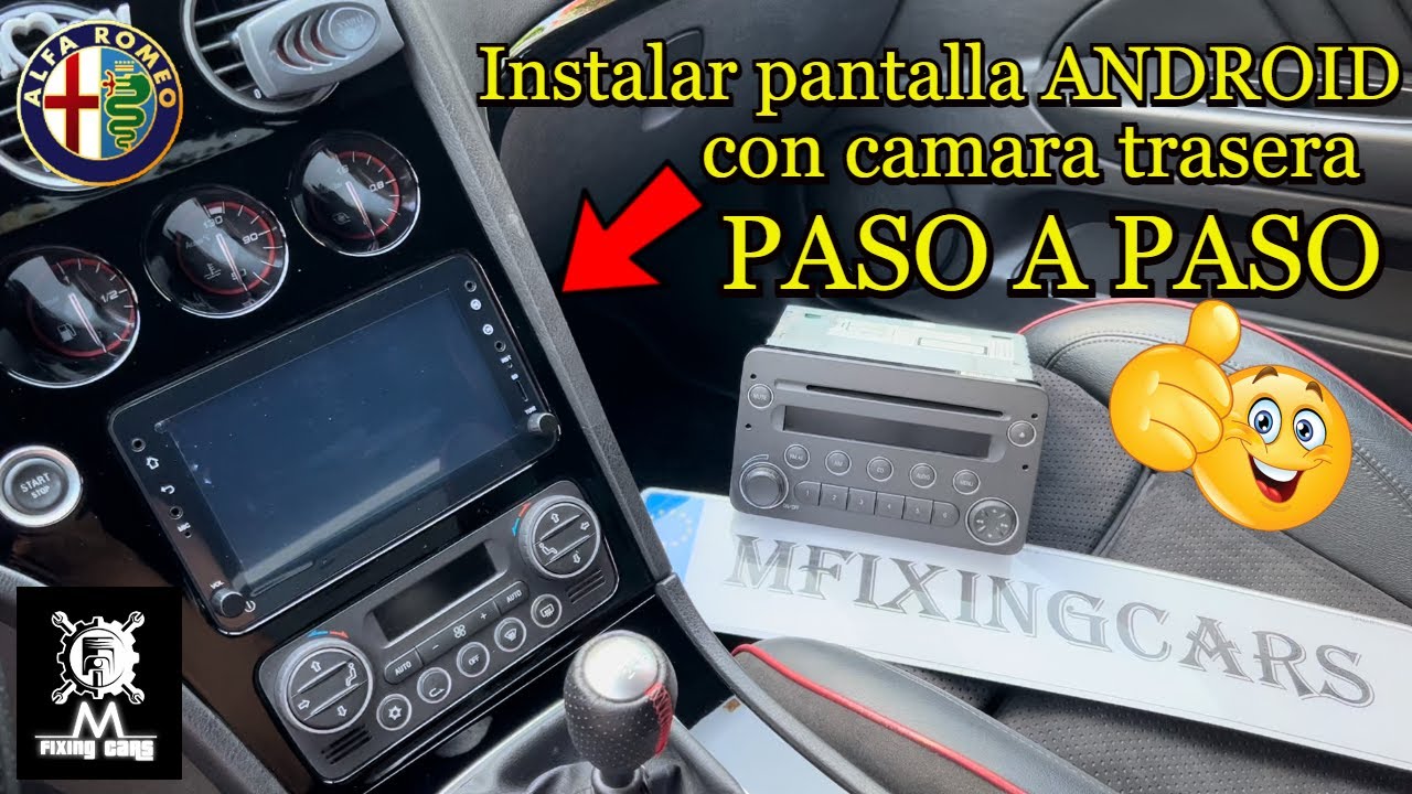 Como instalar pantalla ANDROID con cámara trasera