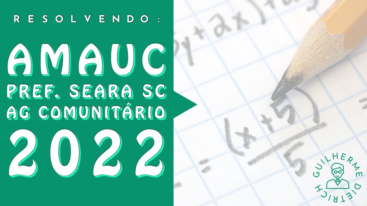 Resolu&ccedil;&atilde;o da quest&atilde;o Q1949066 - AMAUC - 2022 - Prefeitura de Seara SC - Agente Comunit&aacute;rio de Sa&uacute;de