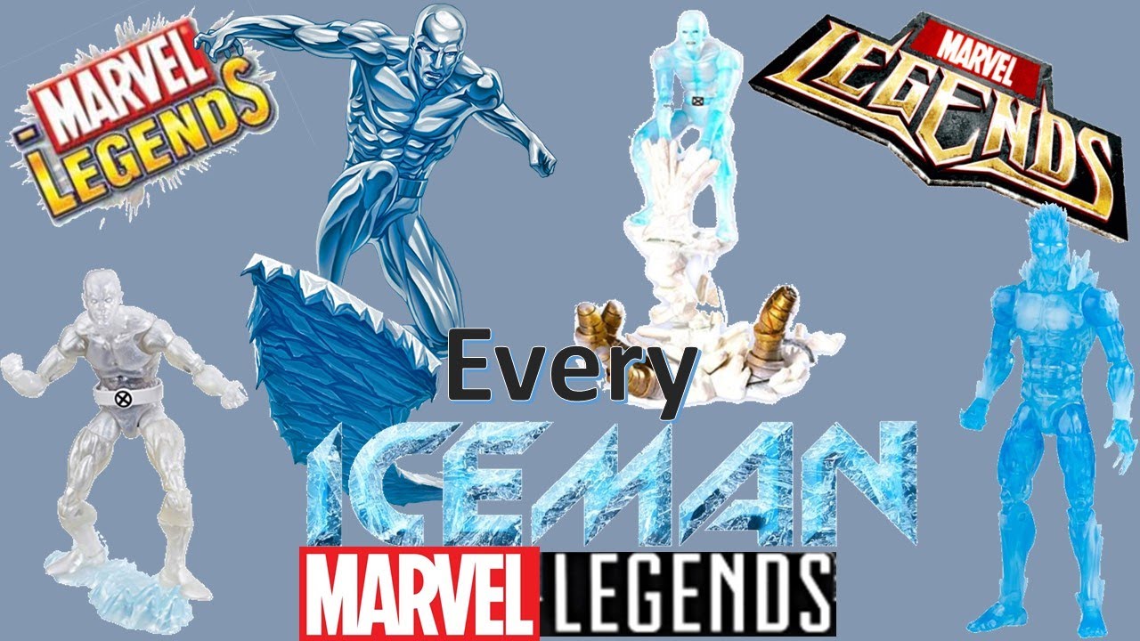 Every Marvel Legends Iceman xmen x-men Classics Toybiz Hasbro Comparison
