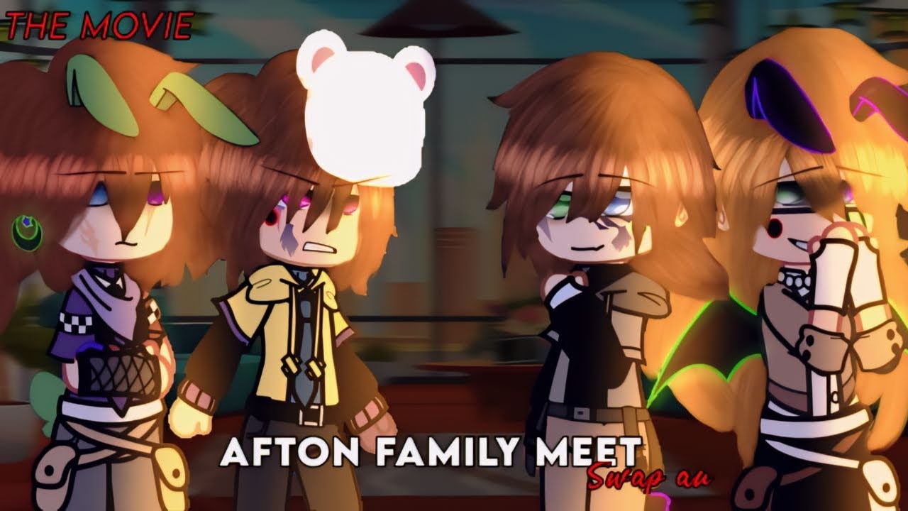 Afton Family Meet Their Swap AU || GONE WRONG? || MY AU || FNAF || TW in the video⚠️