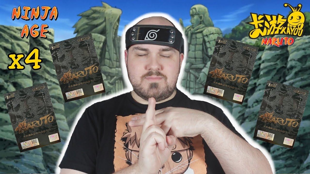 Opening up 4x Naruto Kayou Ninja Age Boxes - 40 Packs and 200 Cards !!
