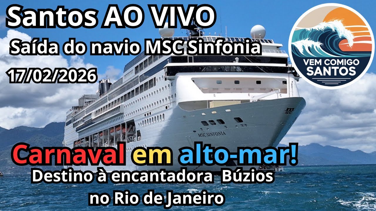 Últimos Dias de Folia no Mar | MSC Sinfonia Ao Vivo