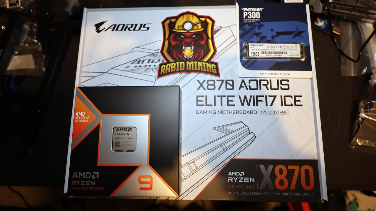 Сборка дорогостоящей установки для майнинга на базе CPU 9950X3D