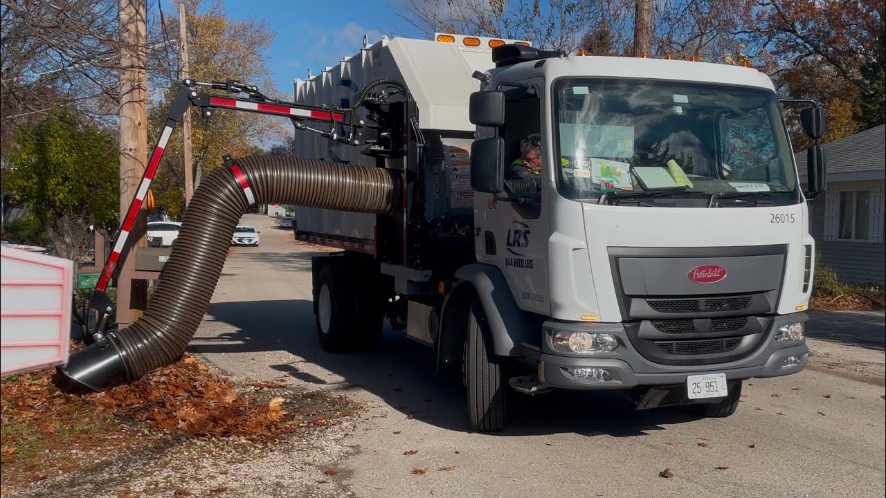 LRS Peterbilt 220 Automated Leaf Vacuum Truck