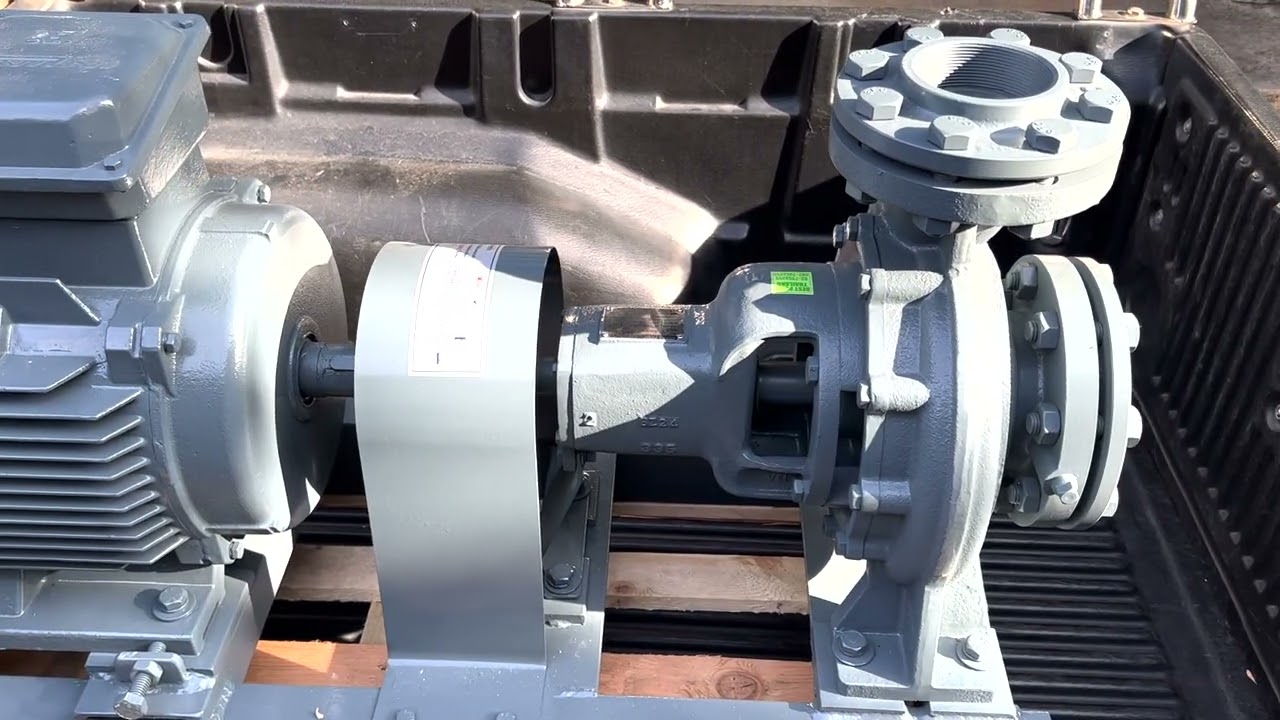 ปั๊มนํ้าหอยโข่ง EBARA 100x80 FSHA ต่อมอเตอร์ชนยอยขนาด 25 แรงม้า 2900RPM เหมาะสำหรับงานอุตสาหกรรมหนัก