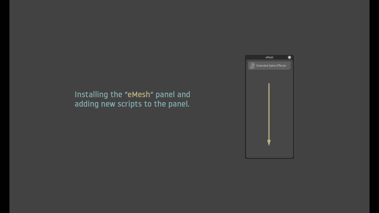 eMesh | Installing scripts
