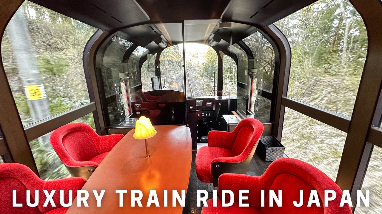 🚃Riding on Japan's scenic Echigo Tokimeki Resort Premium train｜Seafood, Dessert, Ocean View, 4K