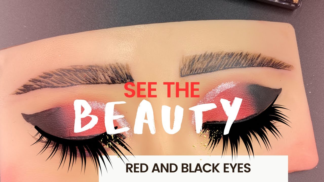 Red Bridal Eye Makeup Tutorial || Step by step eye Makeup @LearningwithShilpa