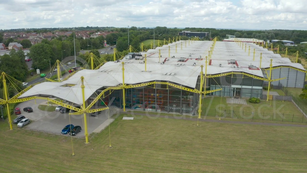 Renault Distribution Centre in Swindon (Aerial/Drone Shots)  - THIS FOOTAGE IS FOR SALE.