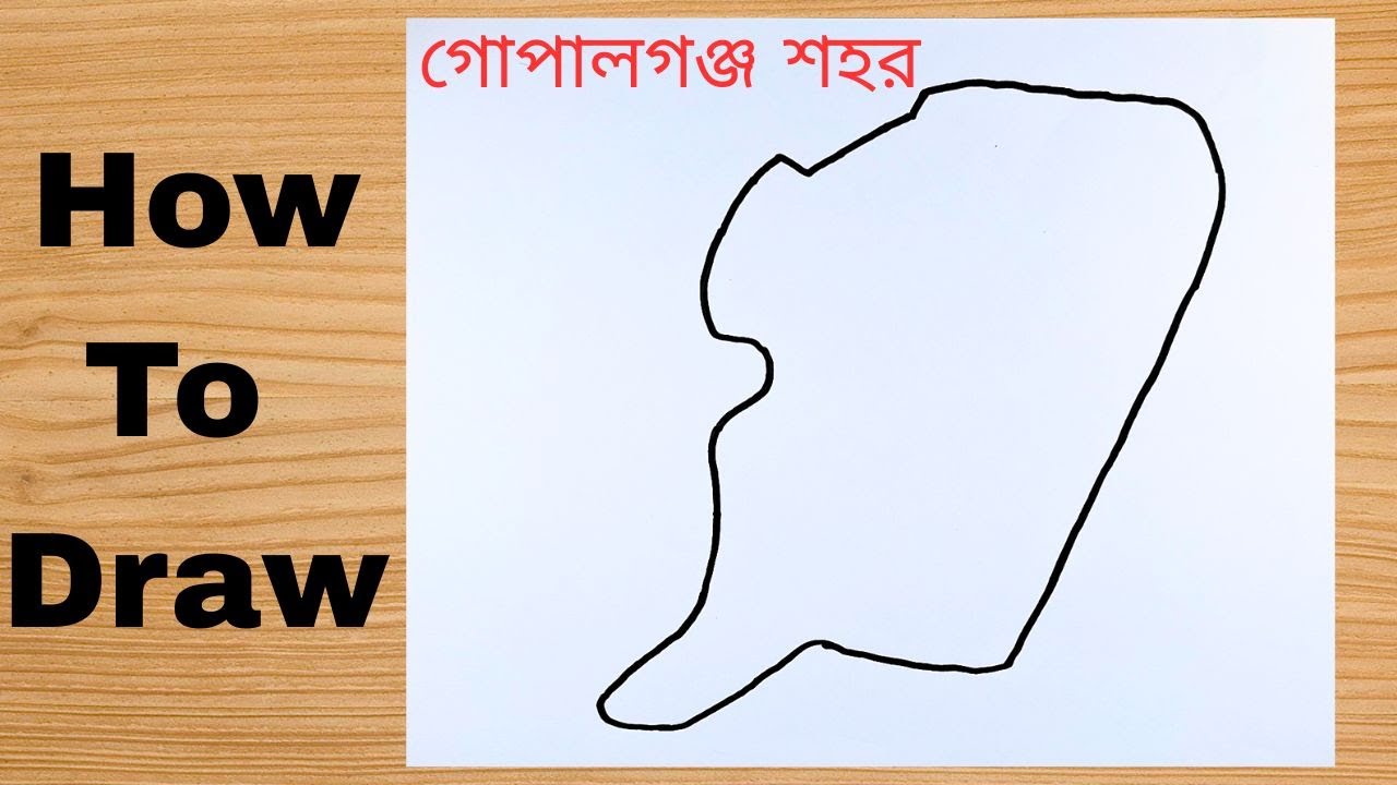Drawing Gopalganj City Map - Bangladesh