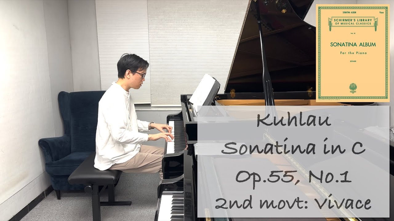 Kuhlau - Sonatina in C, Op.55, No.1, 2nd movt: Vivace | Stephen Fung 🎹