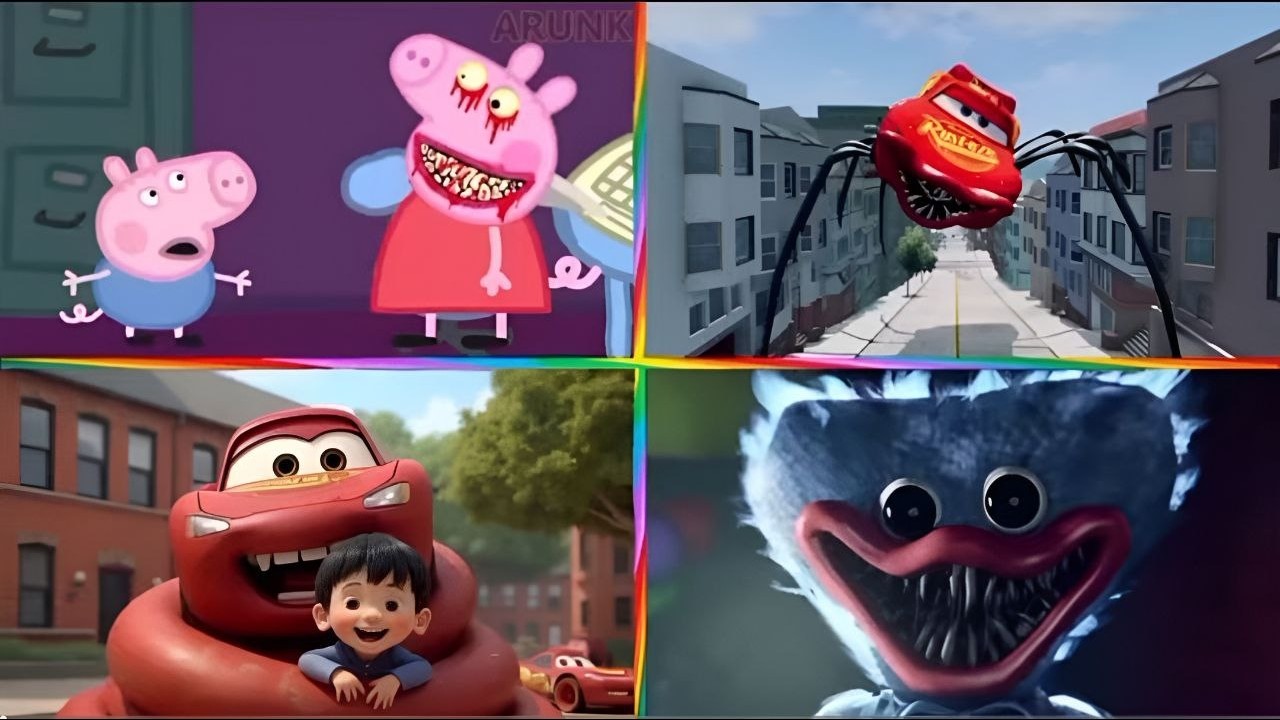 🚀🚀Peppa Pig.ExE 🆚 McQueen Eater 🆚McQueen ExE 🆚Huggy Wuggy ExE - 🎶🎶Tiles Нор