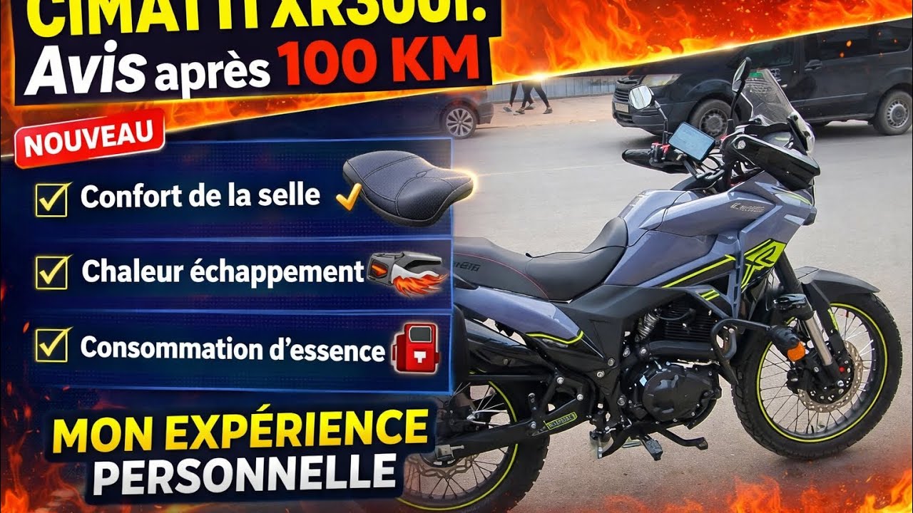 Cimatti XR300i : mes observations apr&egrave;s 100 km (selle, chaleur, consommation) Ps: 9raw description