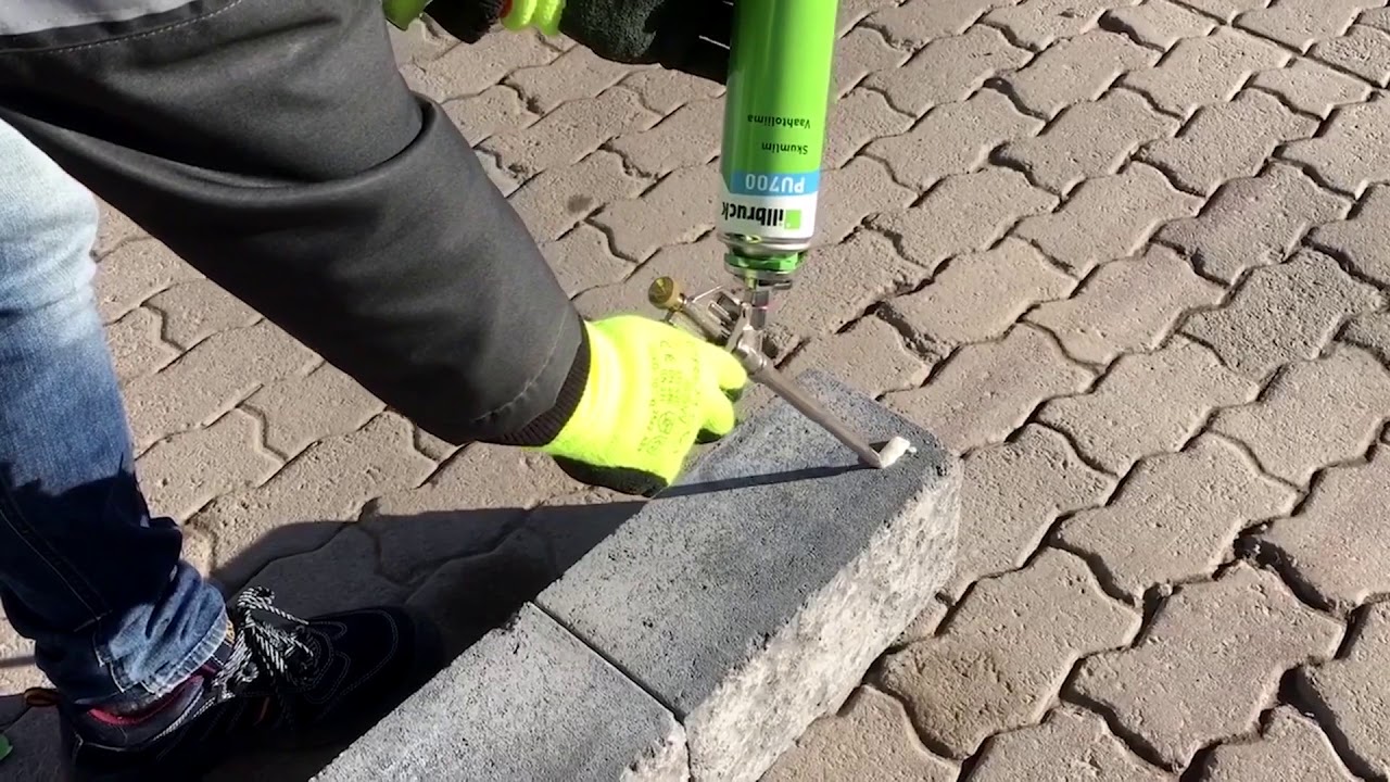 Kiviliiman käyttö - Muurikivien liimaaminen