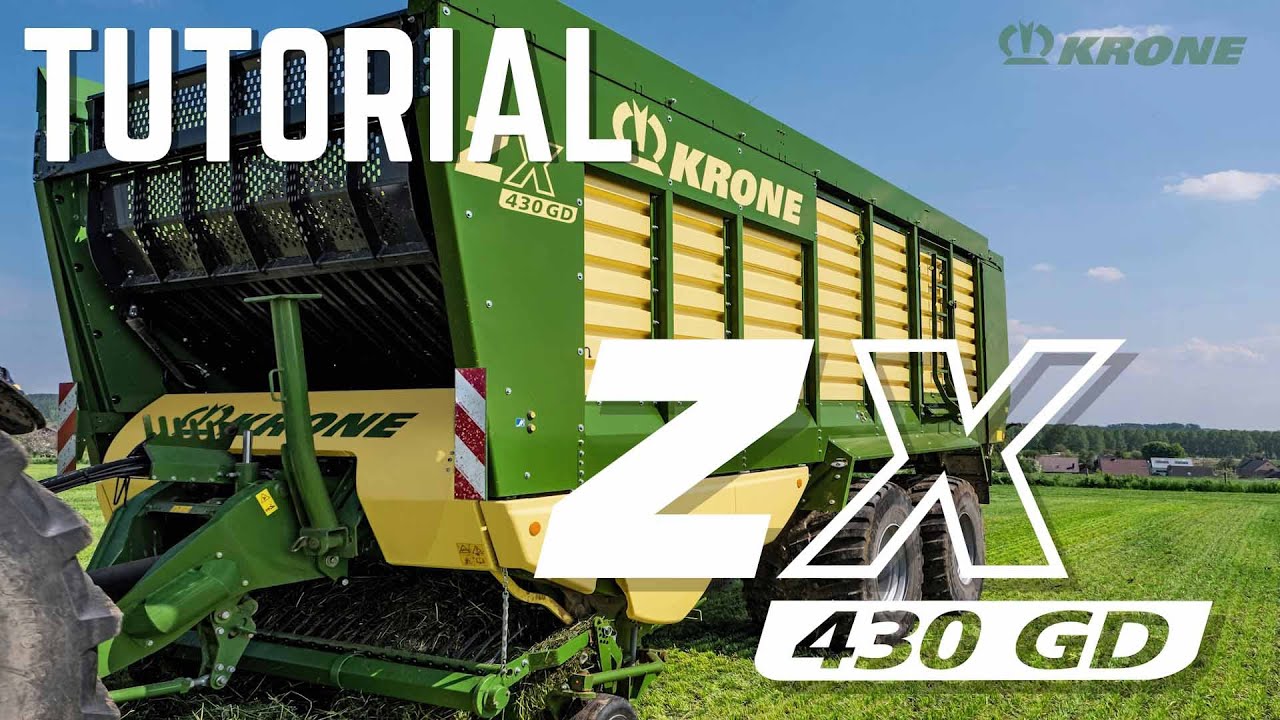 Den Ladewagen richtig einstellen / Tutorial / KRONE ZX