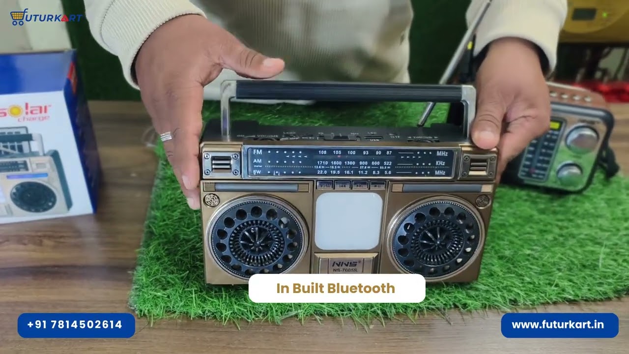 Best Solar FM Radio in India? Bluetooth + AM/FM + USB | Futurkart