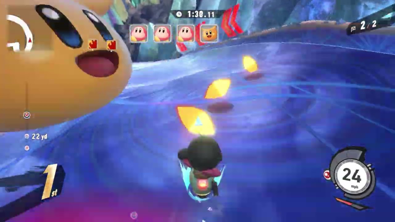 Kirby Air Riders - Air Ride: Crystalline Fissure with Waddle Doo (Laps Mode)