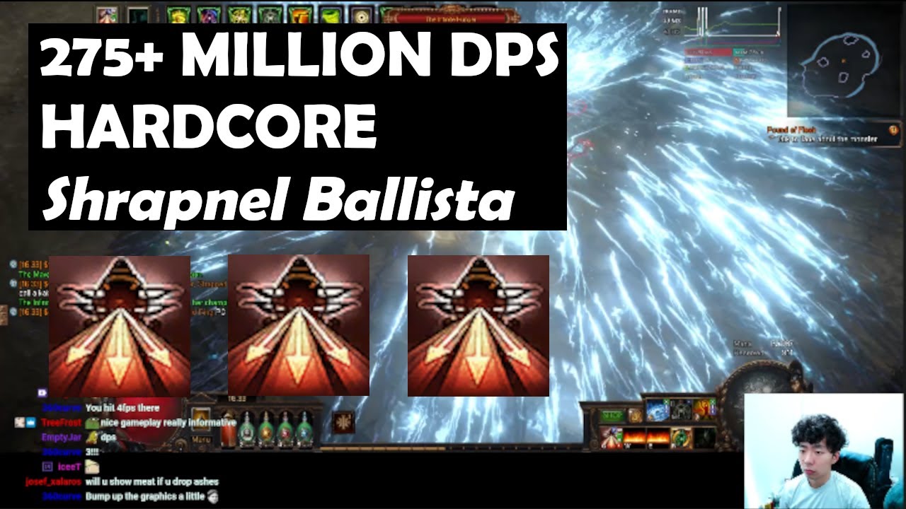Shrapnel Ballista Deadeye (Hardcore Uber Farmer) [Path of Exile 3.22]