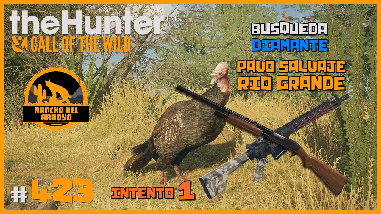 🦌theHunter: CotW #423 | EN BUSCA DEL DIAMANTE DE PAVO SALVAJE DE RÍO GRANDE - INTENTO 1 | Español