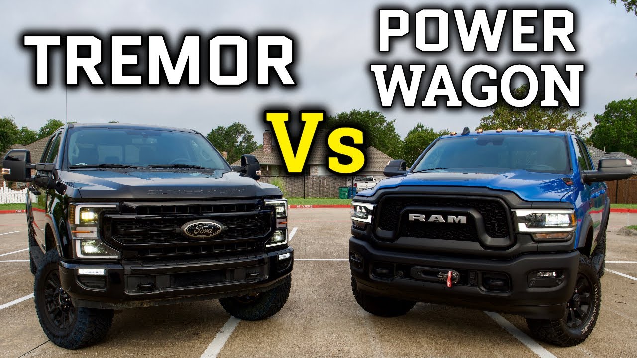 Comparison: 2020 Ford Tremor Vs Ram Power Wagon | Battle of the Baddest HD Trucks!