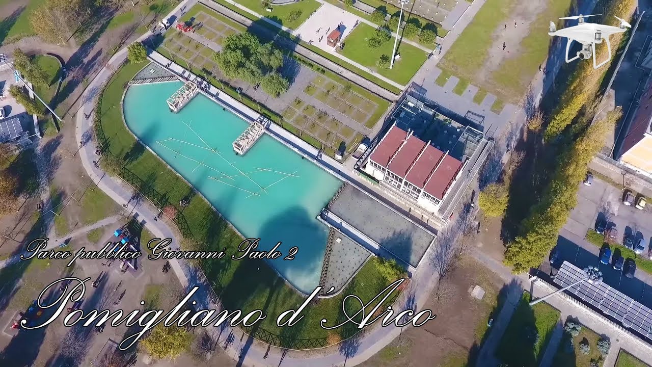 Pomigliano d'Arco (NA) - Villa comunale - Riprese aeree con il drone