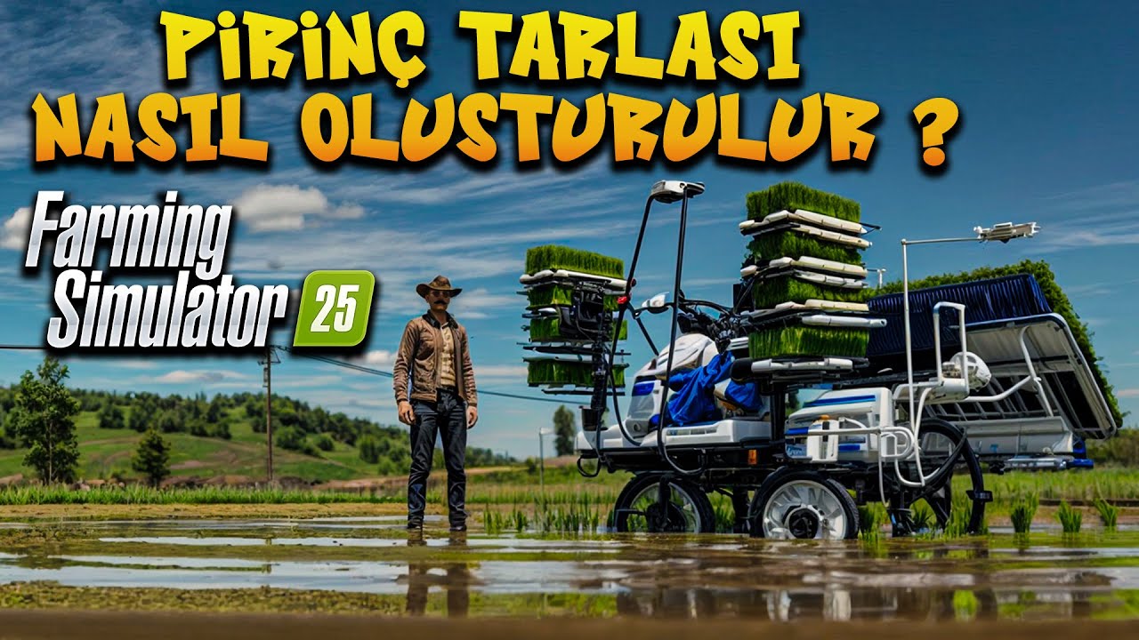 Farming Simulator 25 | PİRİNÇ TARLASI NASIL OLUŞTURULUR ? #farmingsimulator25
