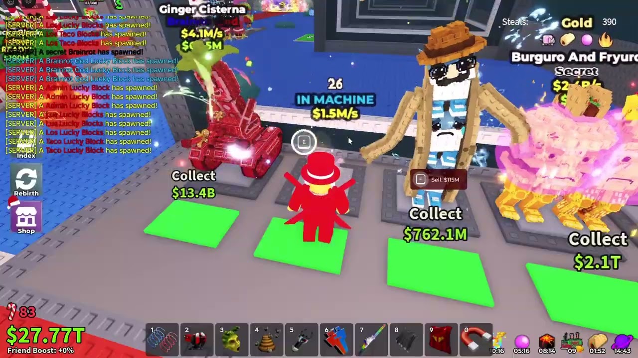 Playing Admin Abuse in steal a brainot