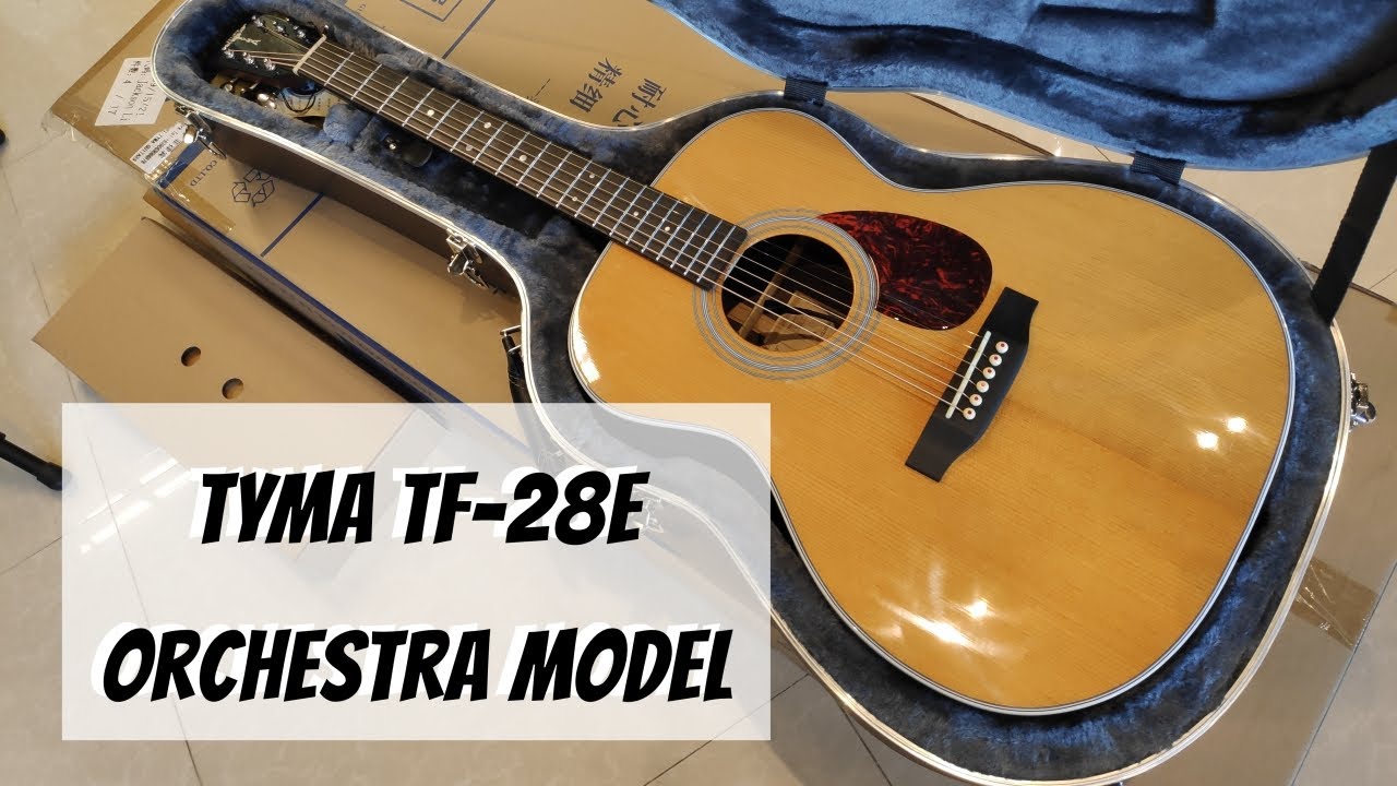 TYMA TF-28 unboxing and soundcheck. Best value OM28 style acoustic!