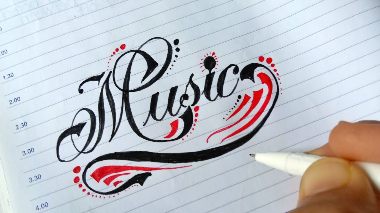 How to Write Music in Beautiful Cursive Calligraphy