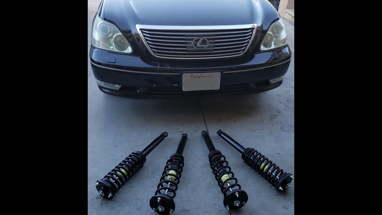 Установка пружины на Lexus LS430 2001–2006 годов выпуска