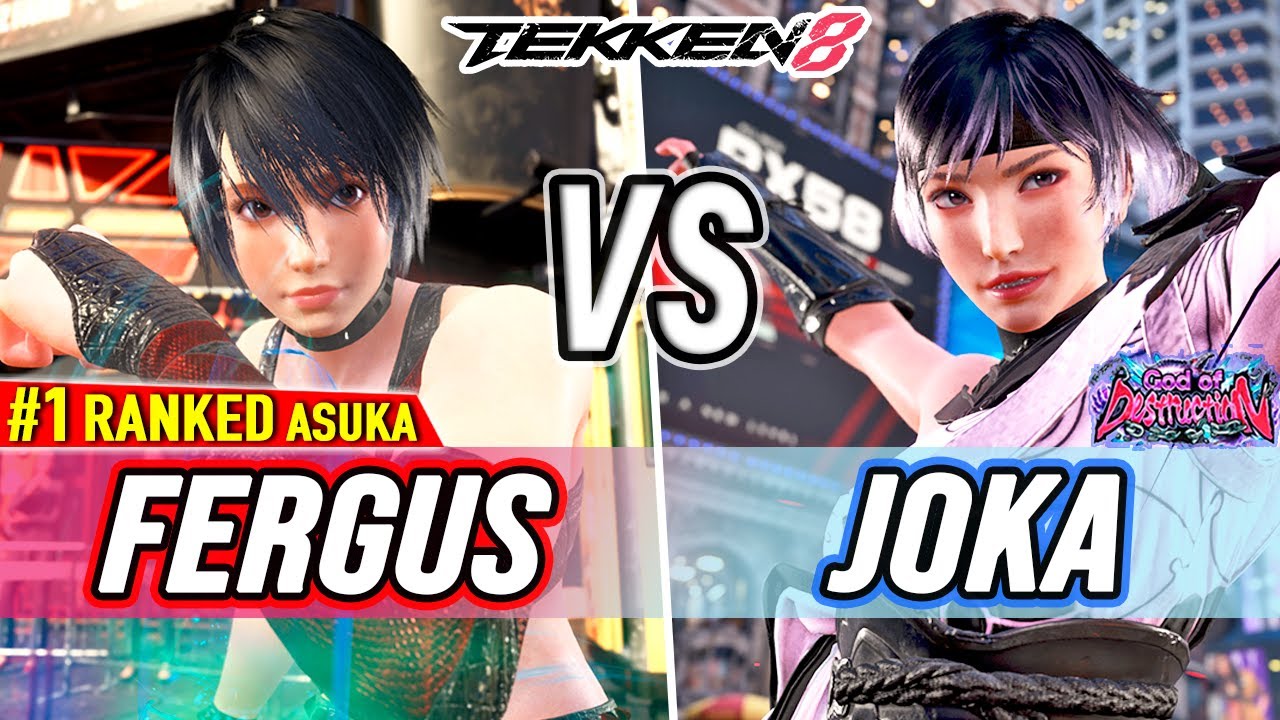 T8 🔥 Fergus (#1 Ranked Asuka) vs Joka (Reina) 🔥 Tekken 8 High Level Gameplay