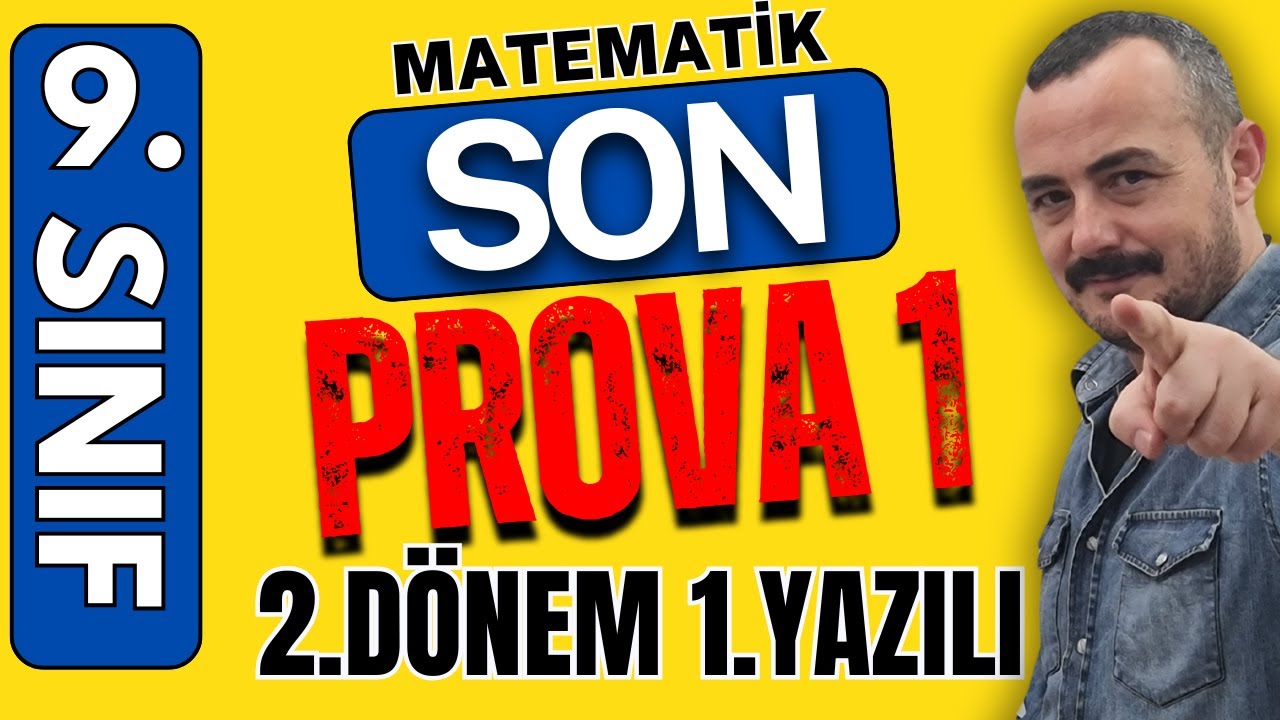 9.Sınıf 2.Dönem 1.Yazılı Yazılı Provası 1 | MEB 🟥 PDF