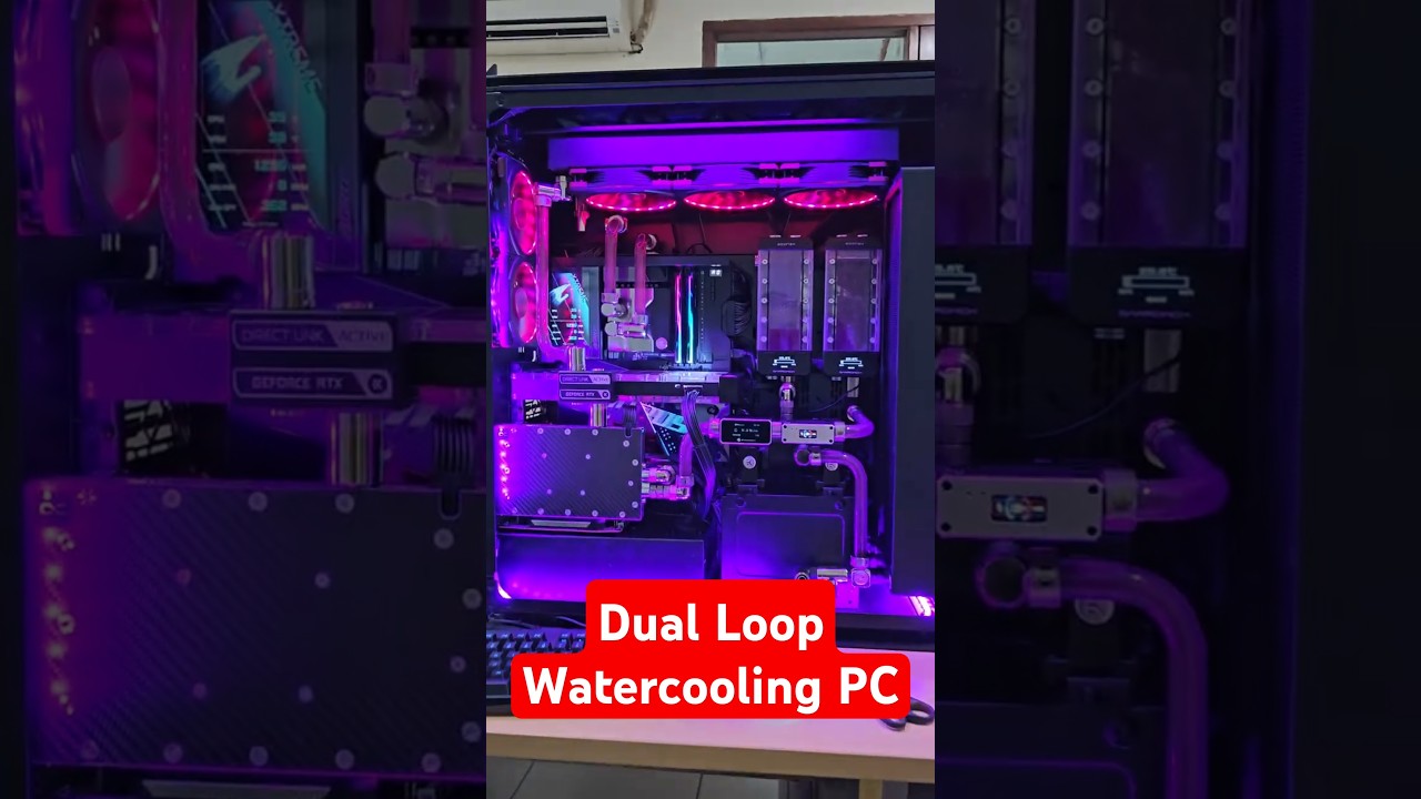 Dual Loop Watercooling PC #ekwb #asus #watercooling #alphacool #intel #nvidia #rtx #rgb #coolpc
