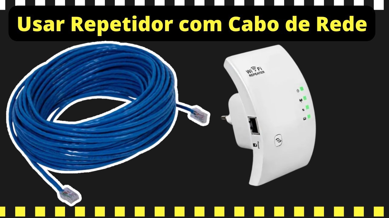 Como configurar um repetidor COM CABO - RJ45 📶 Configurar Repetidor via Cabo 📶 AMPLIAÇÃO DO  Wi-Fi