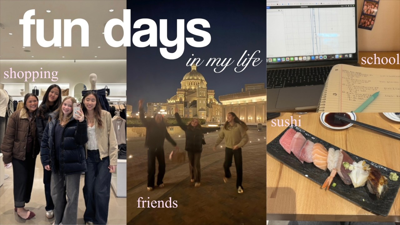 fun days in my life!! | shopping, school, friends, sleepover and more