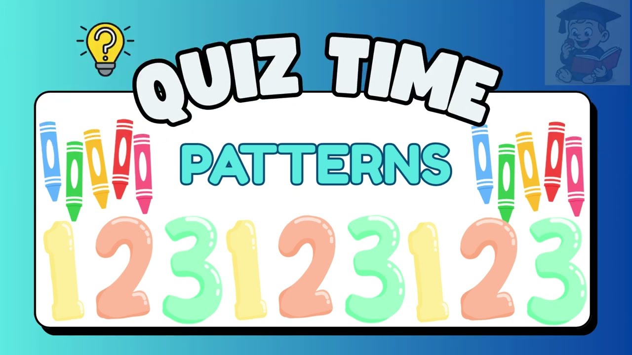 Quiz Time (Part 1) - Learn Patterns 🔁 Ready for School | Mini Scholars Playground